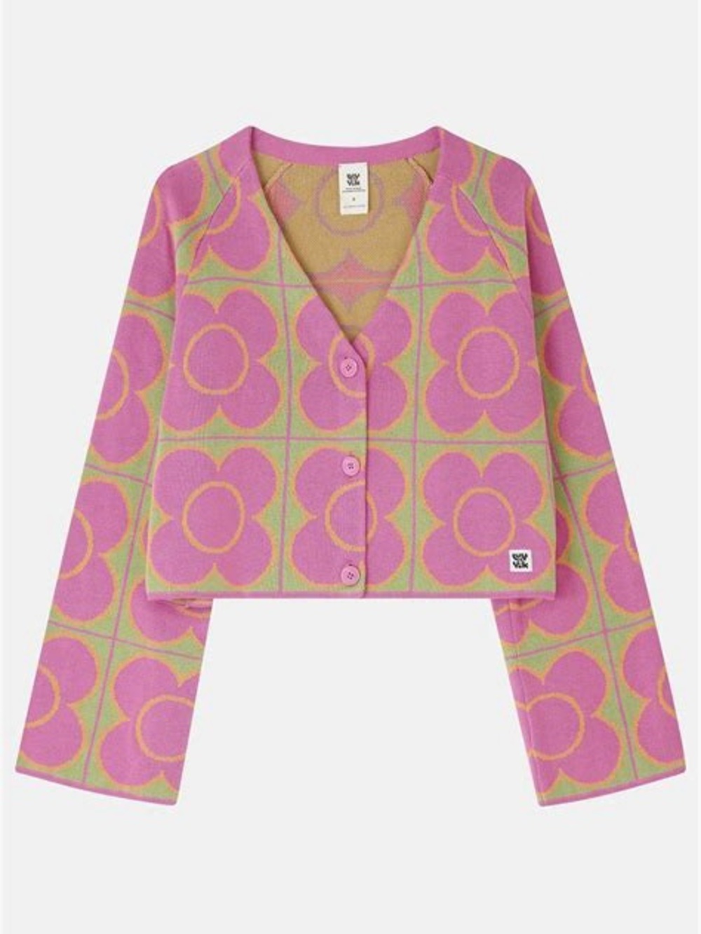Lucy & Yak Robyn Cardigan in Wallflower Size US L/ UK 16-18